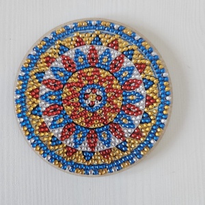 Mandala Harmony � 3 db kézzel készült gyémántfestéses hűtőmágnes szett - otthon & életmód - konyhafelszerelés, tálalás - konyhai dekoráció - hűtőmágnes - Meska.hu