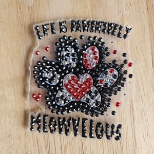 Heart Paws � Gyémántfestéses cicás hűtőmágnes (2 db) - otthon & életmód - konyhafelszerelés, tálalás - konyhai dekoráció - hűtőmágnes - Meska.hu
