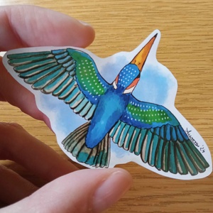 Matrica - Jégmadár - otthon & életmód - papír, írószer - matrica, matrica csomag - Meska.hu