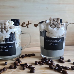  Karamellás kávé Illatgyertya  - otthon & életmód - gyertya, illat, aroma - gyertya - Meska.hu