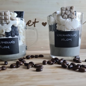  Karamellás kávé Illatgyertya  - otthon & életmód - gyertya, illat, aroma - gyertya - Meska.hu