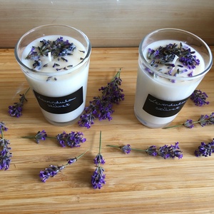Levendula illatgyertya - otthon & életmód - gyertya, illat, aroma - gyertya - Meska.hu