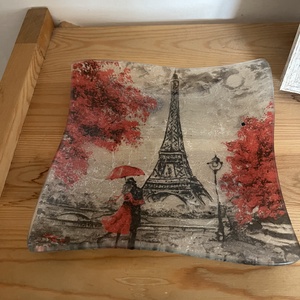 Eiffel torony mintás gyertyatartó tál - otthon & életmód - dekoráció - asztal és polc dekoráció - dekorációs tál, tartó - Meska.hu