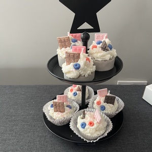 Süti gyertya citrus cupcake illattal - otthon & életmód - gyertya, illat, aroma - gyertya - Meska.hu