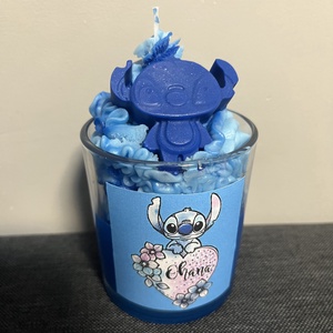 Stitch illatgyertya - otthon & életmód - gyertya, illat, aroma - gyertya - Meska.hu
