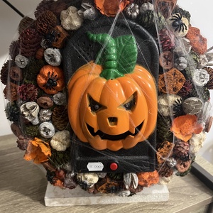 Halloweeni ajtódísz, kopogtató - Meska.hu