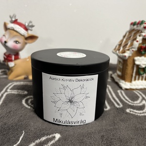 Mikulásvirág illatgyertya - Meska.hu
