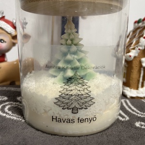 Havas fenyő illatgyertya - Meska.hu
