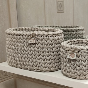 Tároló szett - Fürdőszoba tükör polcra vagy kis helyre - Meska.hu