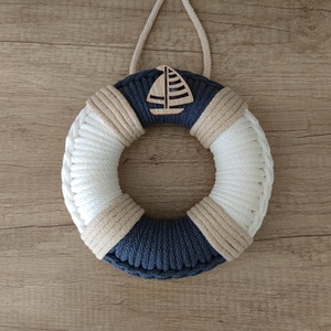 Tengerész - ajtódísz (16,5 cm átmérő) - Meska.hu