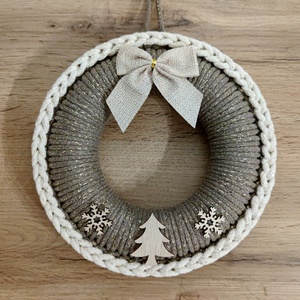 Adventi ajtódísz (20 cm) - Meska.hu