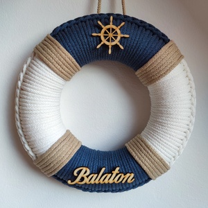 Balaton - ajtódísz (27 cm átmérő) - otthon & életmód - dekoráció - ajtó- és ablak dekoráció - ajtódísz & kopogtató - Meska.hu