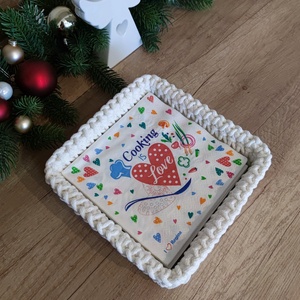 Ekrü szögletes tároló, szalvétatartó - otthon & életmód - konyhafelszerelés, tálalás - tálalás - szalvétatartó, szalvétagyűrű - Meska.hu