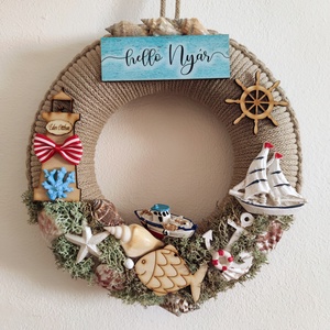 Tenger - ajtódísz (24 cm átmérő) - Meska.hu