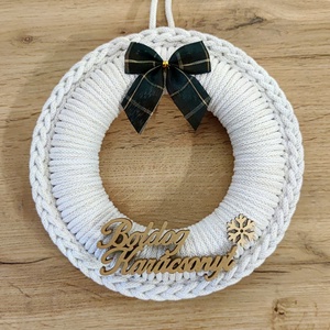 Adventi ajtódísz - zöld (21 cm) - Meska.hu