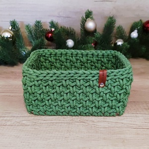 Aloé - szögletes tároló, Otthon & Életmód, Tárolás & Rendszerezés, Tárolókosár, Horgolás, MESKA