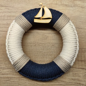 Tengerész - ajtódísz (19 cm átmérő) - Meska.hu