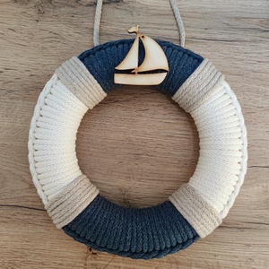 Tengerész - ajtódísz (19 cm átmérő) - Meska.hu