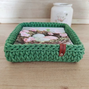 Aloé szögletes tároló, szalvétatartó - otthon & életmód - konyhafelszerelés, tálalás - tálalás - szalvétatartó, szalvétagyűrű - Meska.hu