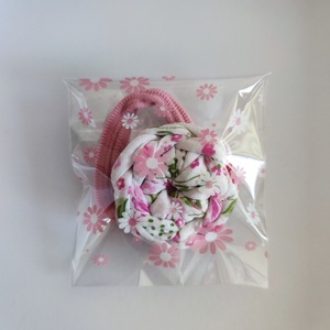 Hajgumi horgolt virággal - ruha & divat - hajdísz & hajcsat - hajgumi - Meska.hu