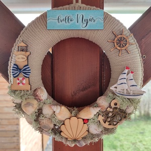 Tenger - ajtódísz (27 cm átmérő) - Meska.hu