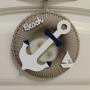 Tengerész - ajtódísz (17 cm átmérő) - Meska.hu