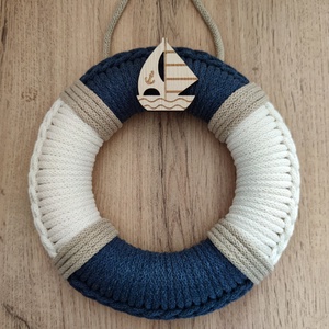 Tengerész - ajtódísz (19 cm átmérő) - Meska.hu