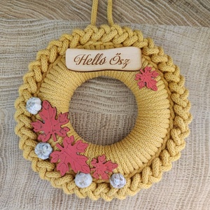 Őszi ajtódísz (17 cm átmérő) - Meska.hu