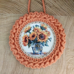 Őszi ajtódísz (16 cm átmérő) - Meska.hu
