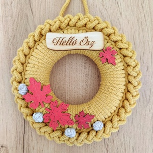 Őszi ajtódísz (17 cm átmérő) - Meska.hu
