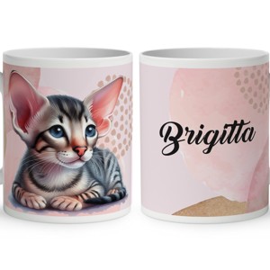 Kérd a Neveddel - Cuki devon cicus mintás bögre, Otthon & Életmód, Konyhafelszerelés, tálalás, Tálalás, Bögre & Csésze, , MESKA