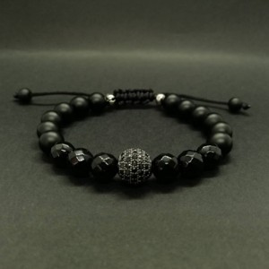 LUXURY zsinóros ásványkarkötő BLACK, Ékszer, Karkötő, Ásványkarkötő, , MESKA