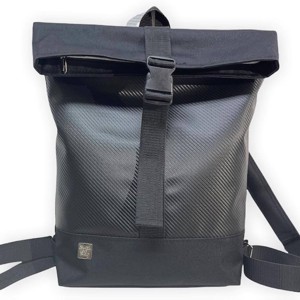 SuziartBag Fekete vászon férfi hátizsák - Meska.hu