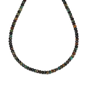 Türkiz afrikai fazettált korong 3x2mm ékszerkészítő alapanyag (füzér), Kellékek & szerszámok, Ásvány alapanyag, Ásványfüzér, , MESKA