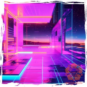 Vaporwave v4 férfi póló - ruha & divat - férfi ruha - póló - Meska.hu