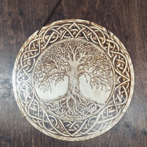 Életfa, Otthon & Életmód, Dekoráció, Kép & Falikép, Fából készült kép, Gravírozás, pirográfia, MESKA