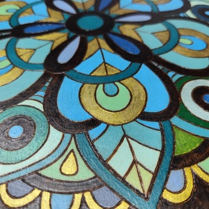 Mandala - otthon & életmód - dekoráció - kép & falikép - fából készült kép - Meska.hu