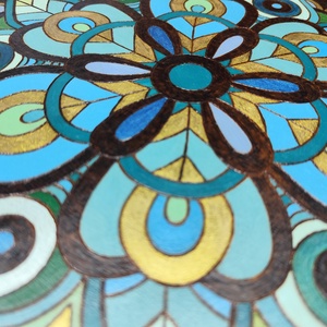 Mandala - otthon & életmód - dekoráció - kép & falikép - fából készült kép - Meska.hu