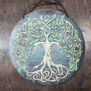 Életfa, Otthon & Életmód, Dekoráció, Kép & Falikép, Fából készült kép, Gravírozás, pirográfia, MESKA