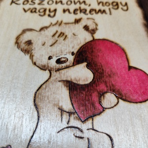 Szeretlek tábla - otthon & életmód - dekoráció - kép & falikép - fából készült kép - Meska.hu