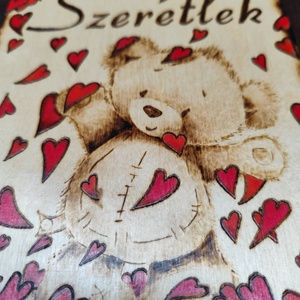 Szeretlek tábla - otthon & életmód - dekoráció - kép & falikép - fából készült kép - Meska.hu