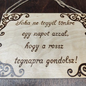 Mantra tábla - otthon & életmód - dekoráció - kép & falikép - fából készült kép - Meska.hu