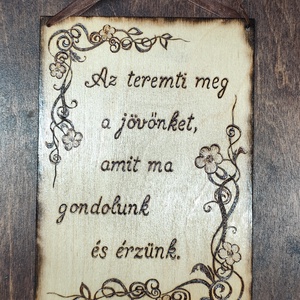 Mantra tábla - otthon & életmód - dekoráció - kép & falikép - fából készült kép - Meska.hu