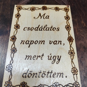 Mantra tábla - otthon & életmód - dekoráció - kép & falikép - fából készült kép - Meska.hu