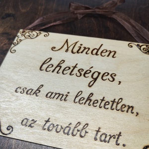 Mantra tábla - otthon & életmód - dekoráció - kép & falikép - fából készült kép - Meska.hu