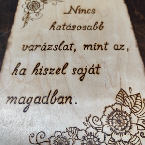 Mantra tábla - otthon & életmód - dekoráció - kép & falikép - fából készült kép - Meska.hu