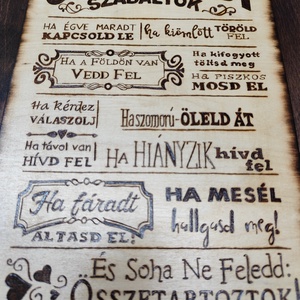 Családi szabályok tábla - Meska.hu