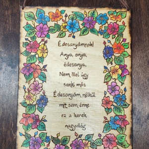 Anya tábla - otthon & életmód - dekoráció - kép & falikép - fából készült kép - Meska.hu