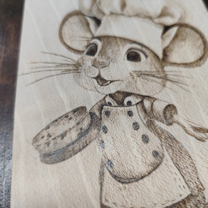 Vágódeszka. Egérke - otthon & életmód - konyhafelszerelés, tálalás - sütés, főzés - vágódeszka - Meska.hu