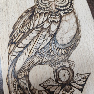 Vágódeszka. Bagoly - Meska.hu